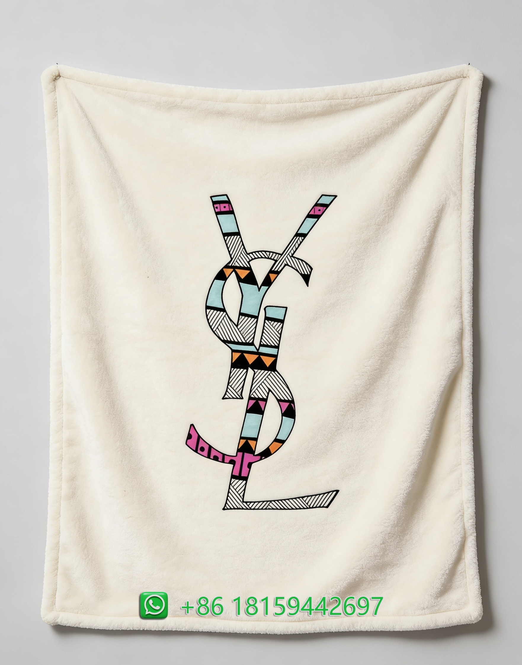 Yves Saint Laurent Throw Blankets